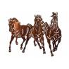 Professional Large Wild Horse Wall Art Metal Sculpture For Home Decoration for sale