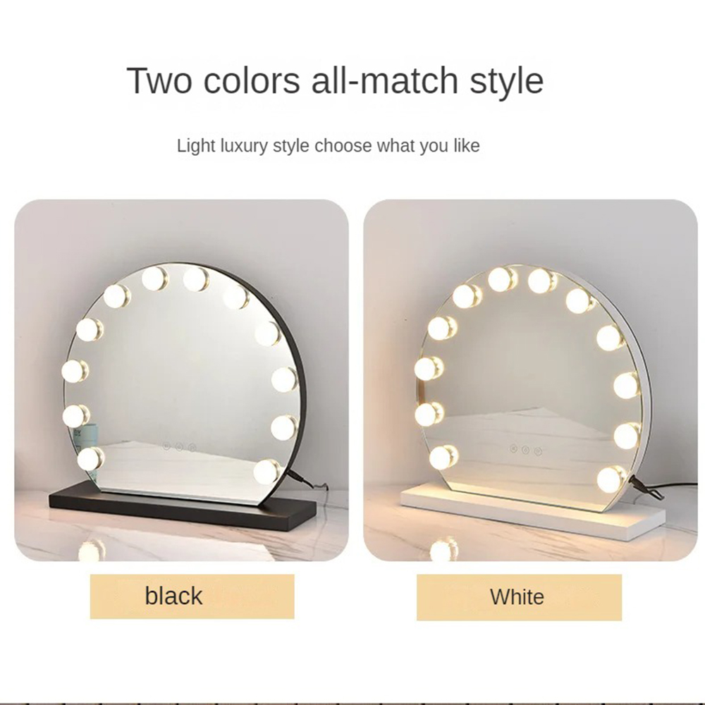 Chrome Led Light Bulb Home Decor With Hollywood Mirror Extra LOGO Yes Cosmetic Mirror