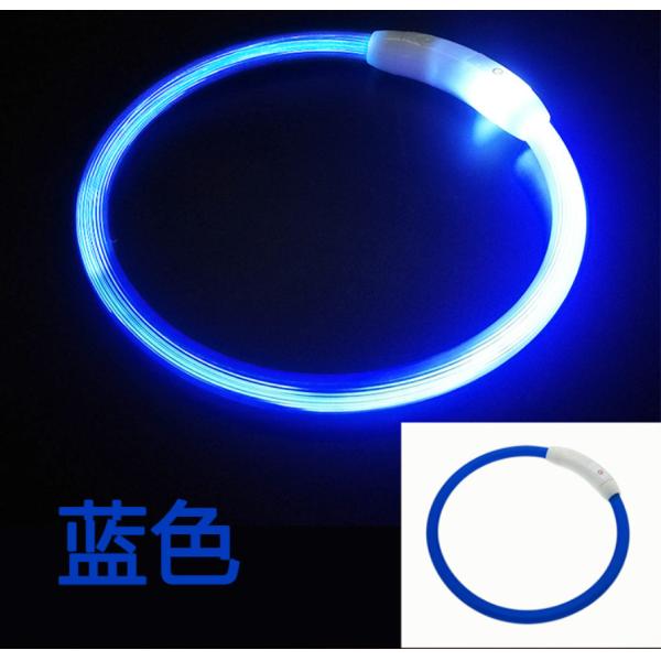 LED Personalized Leather Dog Collars Polyester