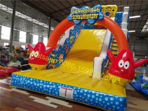 China Spongebob kids slide inflatable wholesale