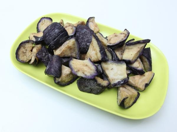Quality IQF Frozen Fried Eggplant Random Cut for sale