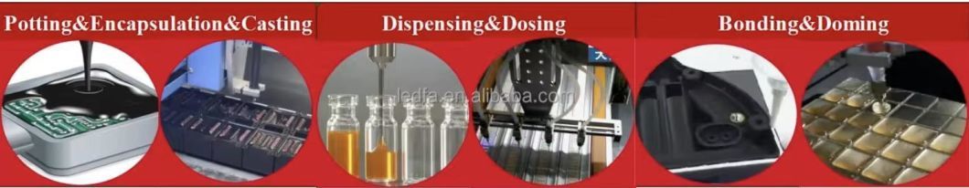 CNC CCD Visual High Precision Automatic Glue Applying Machine Dispensing with Industrial Computery Programming System