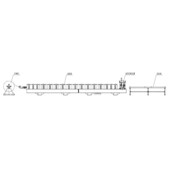 15m/Min Single Layer Roll Forming Machine , Trapezoidal Sheet Roll Forming Machine