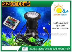 China LED Color Changing Submersible Aquarium Light , Fountain Light With Remote Controller on sale