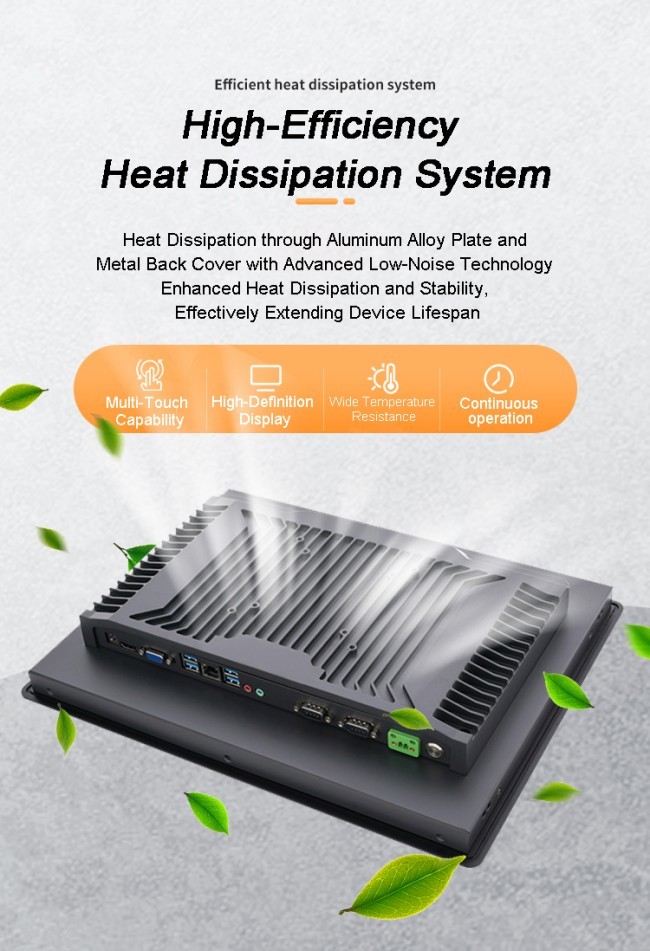 21.5 Inch LCD Industrial Monitor Ip65 Panel Wall Mount Embedded Capacitive Touch Screen Display Industrial Panel Pc