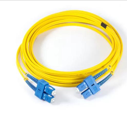 Quality LAN / CATV Fiber Optic Patch Cord , SC-SC Duplex 2.0mm 3.0mm SM PVC Cable for sale