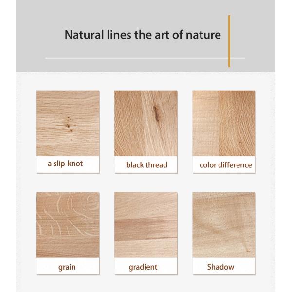 4 People Solid Wood Dining Table Simple Style Home Furniture for Custom Nursing Home Care Center in Rotary Fixed Design