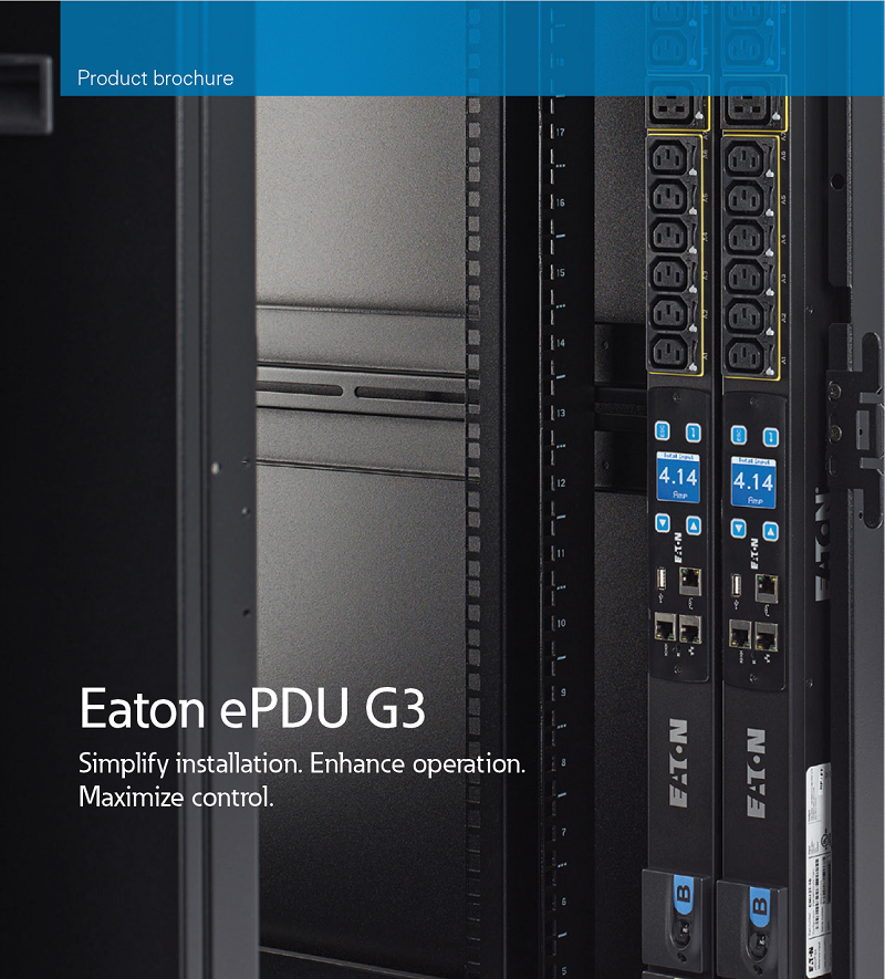 EATON FLEXPDU BASIC 1U C14 10A 1P 12XC13 The Must-Have PDU for Monitored Data Centers