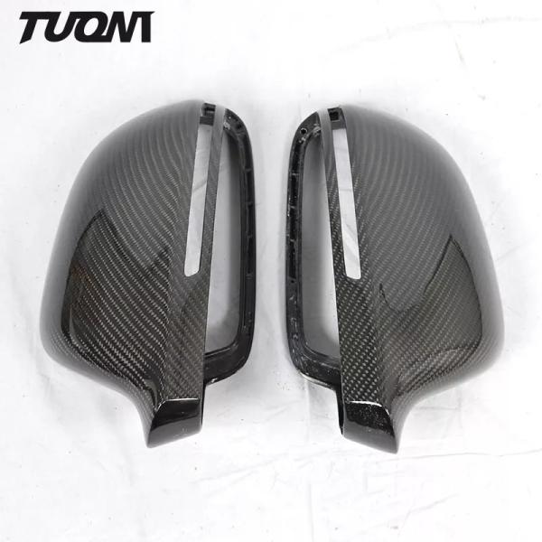 Car Rearview Carbon Fiber Mirror Cover For Audi A4 S4 RS4 A5 S5 2016-2022