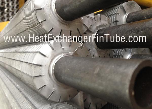 Quality Extruded OD 1'' Aluminum Finned Tubes With 10 FPI Fin Densities Segment Fins for sale
