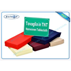 China Eco Friendly Non Woven Disposable Tablecloth 45gsm Polypropylene wholesale