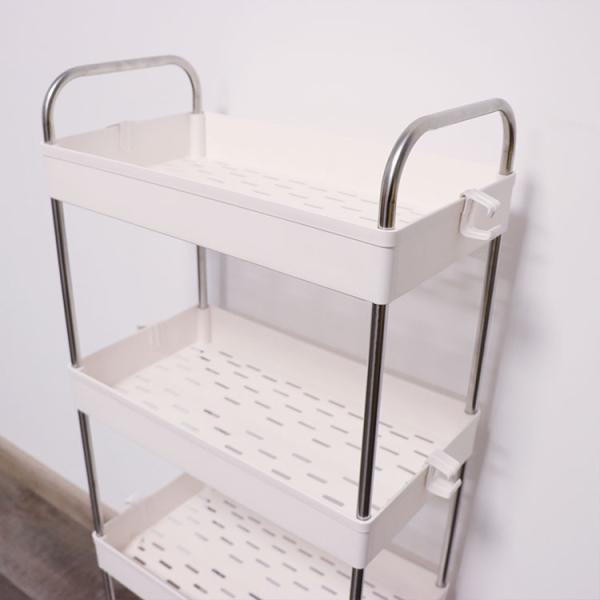 4 Tier Slim Kitchen Trolley Rack for Vegetable reusable lightweight Easy to install