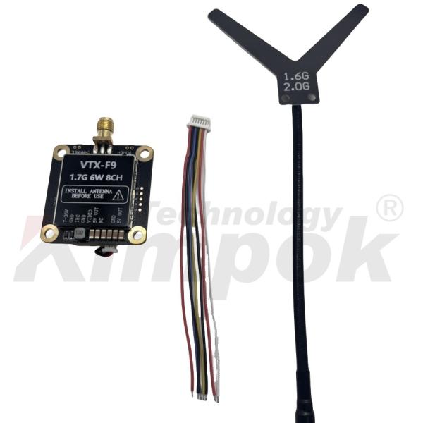 1.7G VTX 1.9G VTX 6W Wireless Video Transmitter 20km Long-distance Image Transmission