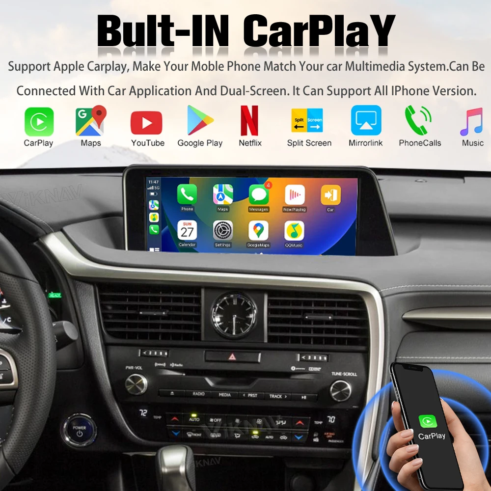 2016-2019 Lexus Aftermarket Stereo Radio System For RX RX200 RX350 RX450 WIFI 4G