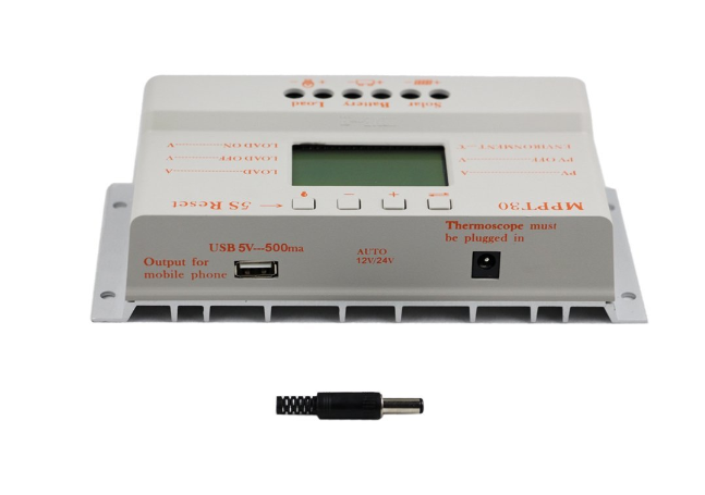 12V 24V 30A MPPT Solar Controller For Solar Charger 187*97*61mm 600g ROHS