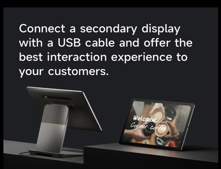 Pos System Sunmi 15 Inch Touch Screen Pos Computer With Pos Display