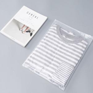 China Slide Frosted Peva Zipper Plastic Bag Clear Biodegradable Custom Printing for Tshirt on sale
