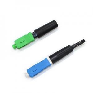 SC UPC/APC SM Fast Connector Blue For FTTH Fiber To The Home