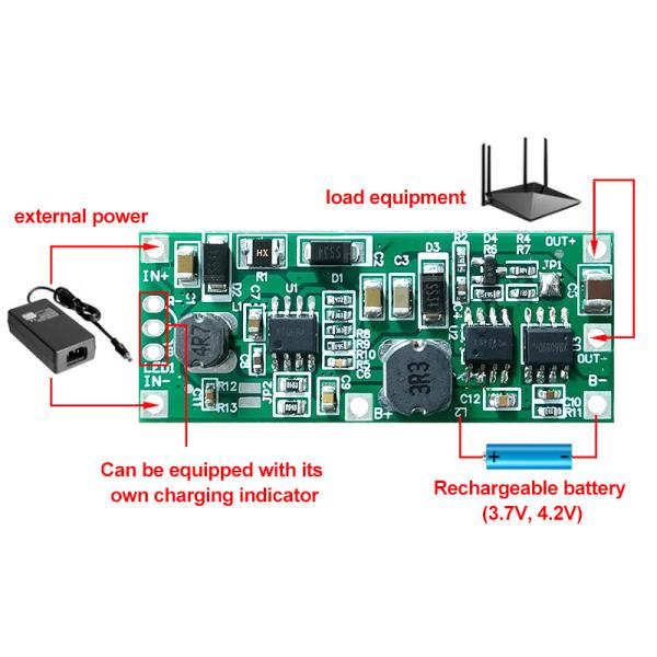 CA-912 18650 Lithium Battery UPS Voltage Converter Protection Board DC 5V 9V 12V Charging Step Up Booster Module