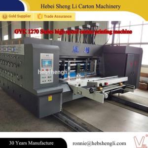 China Automatic Vacuum Feeder Flexographic Box Printing Machine With High Speed wholesale