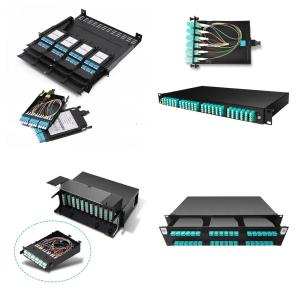 China ANSHI 1U 144 Cores Patch Panel Loaded With MPO MTP Cassette wholesale