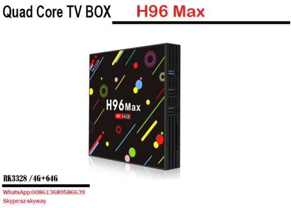 Quality 2018 new tv box colorful shell h96 max h2 rk3328 4G 32G 4g 64g Android 7.1 dual wifi bluetooth h96 max h2 android tv box for sale