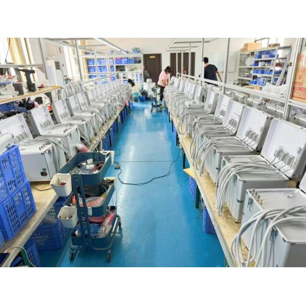 Pet Teeth Care Mobile Dental Unit With Silent Compressor Vet Dental Equipment Portable Dental Turbine Unit