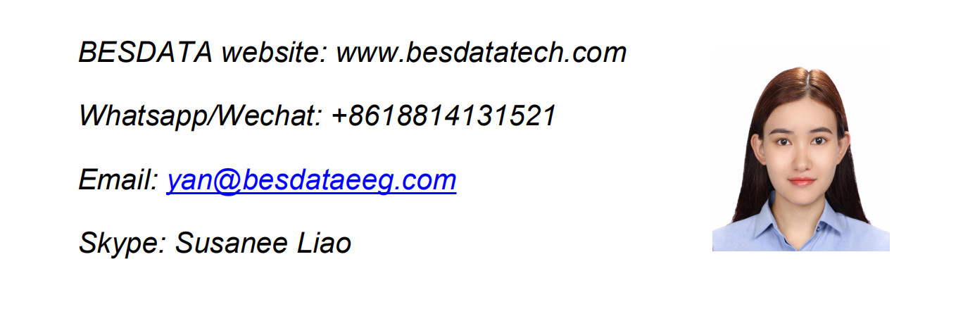 BESDATA active EEG diagnose empty blank skull cap research headset neurology electrode Neurofeedback High density hat