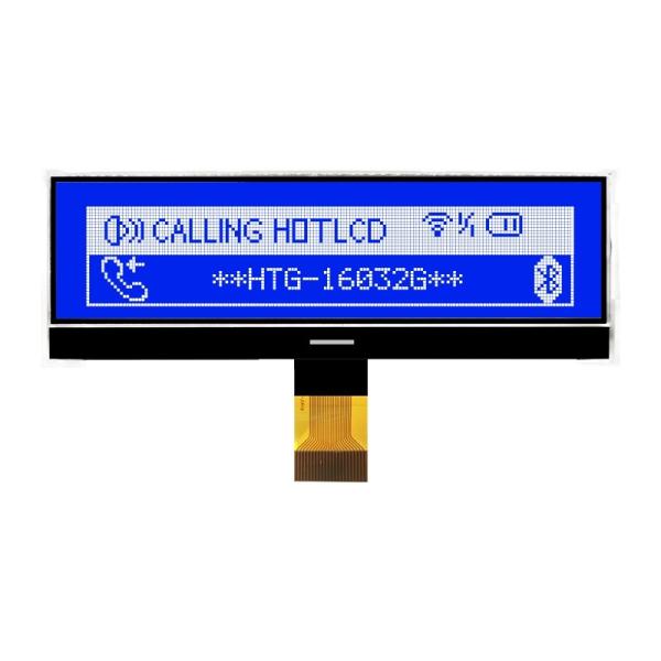 75.16x16mm COG LCD Module 160x32 ST7525 Negative Transmissive HTG16032G