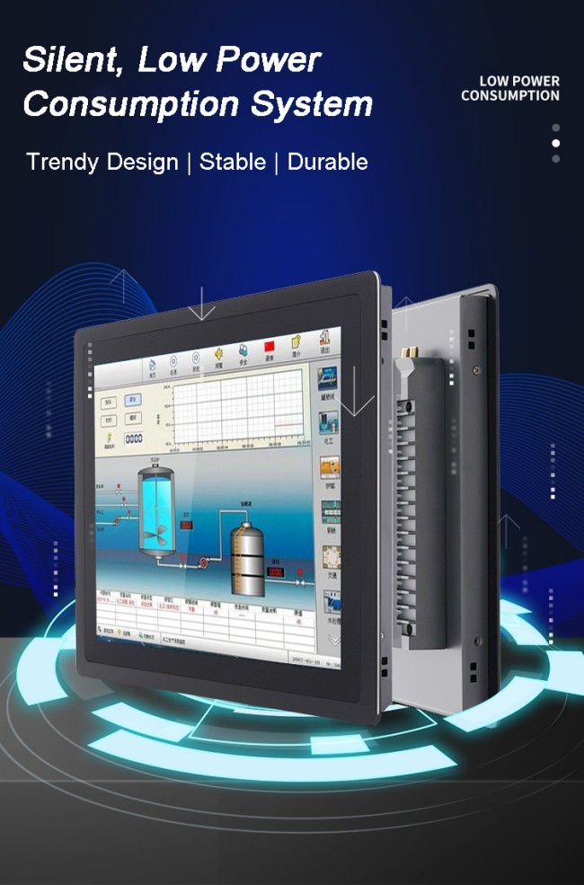 21.5 Inch LCD Industrial Monitor Ip65 Panel Wall Mount Embedded Capacitive Touch Screen Display Industrial Panel Pc