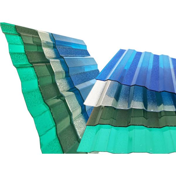 Polycarbonate Translucent Roof Sheeting Customizable Fiber Resin Corrugated Sheet Tiles
