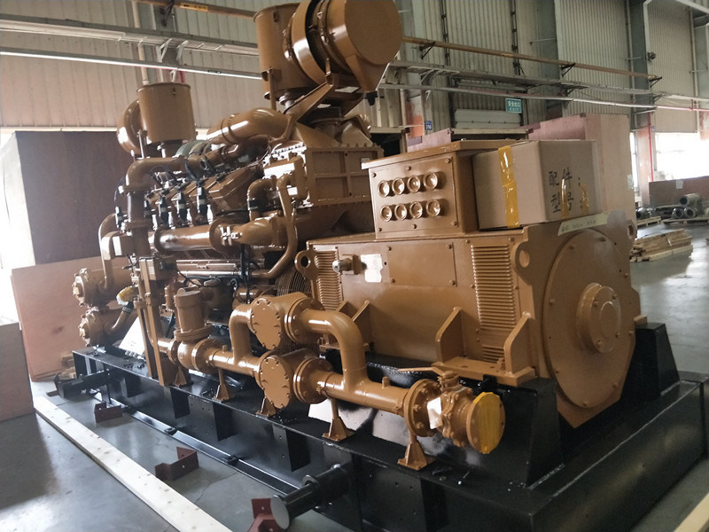 Jichai 500kw Gas Generator G12V190zldt 1512t Model
