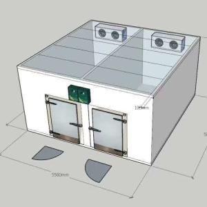 Cold Storage Room Custom Walk-In Cooler / Freezer Combo With Remote Refrigeration