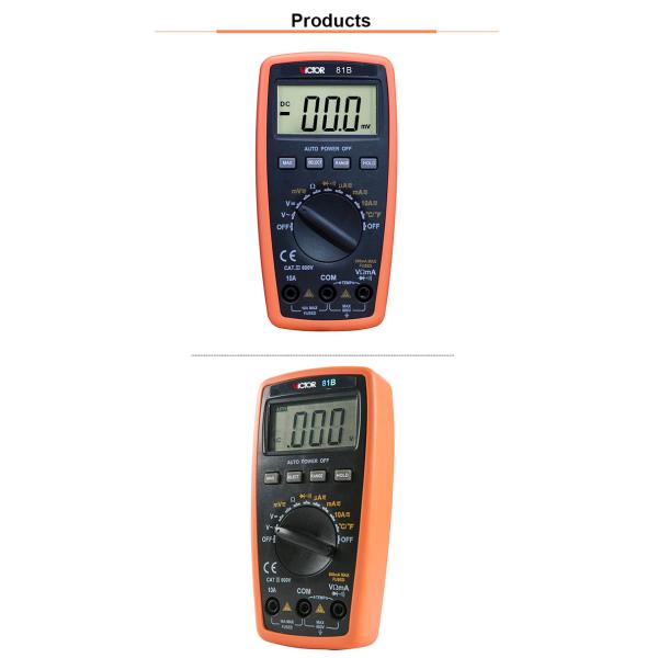Small Type VICTOR Digital Multimeter Resistance Capacitance Frequency Temperature
