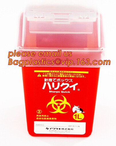 5-quart sharp containers regulations, biohazard sharp container, Disposable dual biohazard supplies - syringes without n