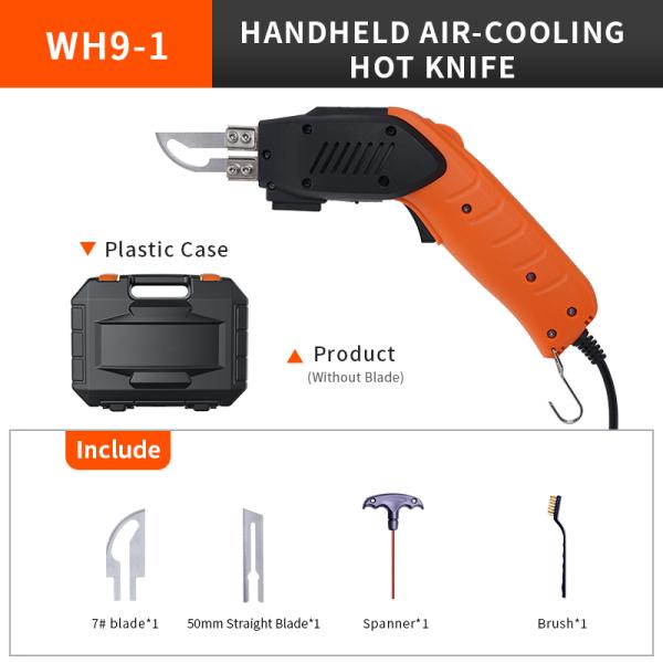 Handheld Air Cooling Hot Foam Cutter For Polyester Fabric Belting Ropes