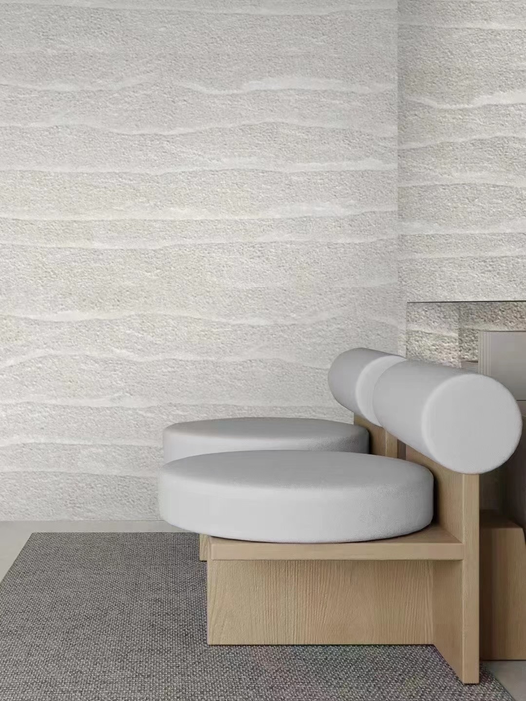 Waterproof Fireproof Durable High Fade Resistance Artificial Pu Faux Flexible Stone Wall Panel