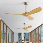 Stylish 52-Inch Large Ceiling Fan With 3 Durable ABS Blades Modern Simple Design