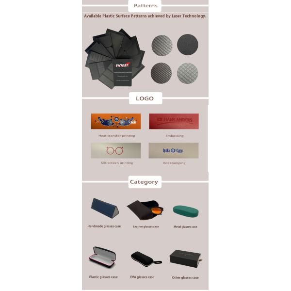 Fancy Shape Custom Glasses Cases , PS ABS Clear Plastic Glasses Case