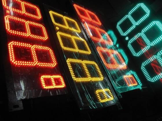 Quality Petrol Station Digital LED Gas Price Signs Wireless Control 7 Segment LED Display for sale