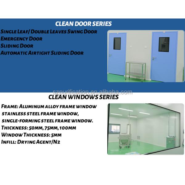 Cleanliness Modular Cleanroom Systems CE ISO Dust Free Modular Pharmacy Clean Rooms
