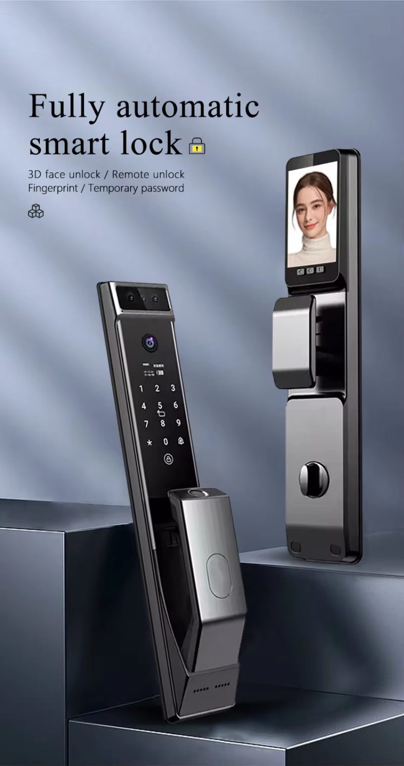 Digital Inteligente Tuya Smart Home Wifi Smart Lock With Camera and Biometrics