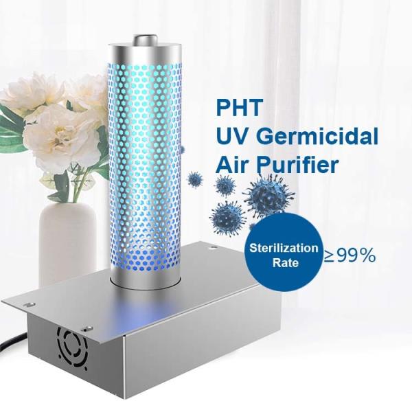 Quality UV Light Duct Air Purifier Photocatalyst AC Motor Iron ABS Materials for sale