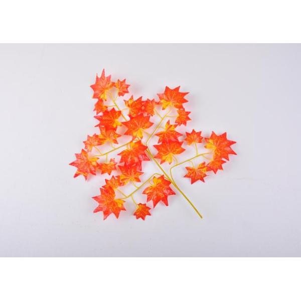 Home Small 60cm 25 Leaves Red Artificial Maple Leaves