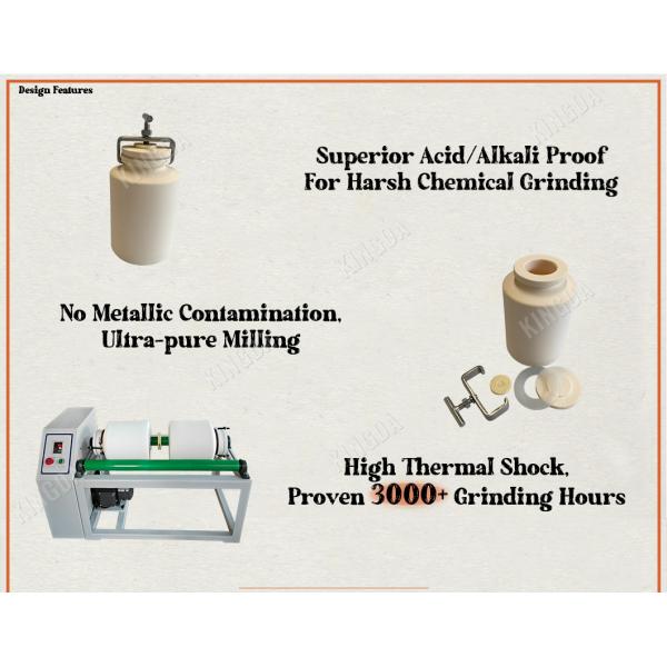 Lab-Grade Alumina Jar for Small Batch Rolling Ball Mill