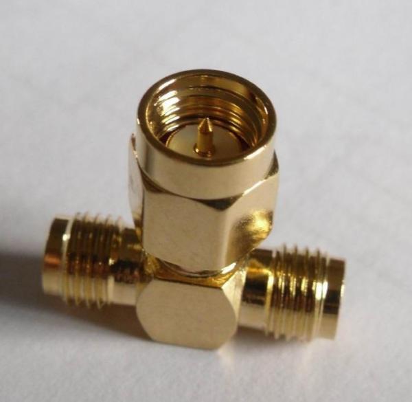 Quality SMA RF Coaxial Connector, SMA Three Way RF Connector for sale