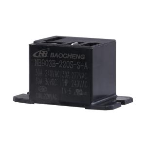 SPST Power Relay 30A 220V AC 2.5KV 4KV Dielectric Withstand Flange QT Connection