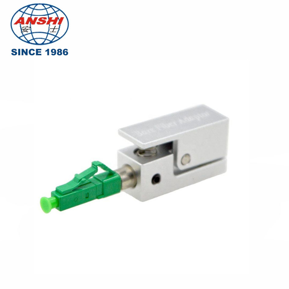 Anshi LC UPC/APC Square Bare Adapter Flange Temporary Succeeded Test Optic Fiber Coupler Connector OTDR