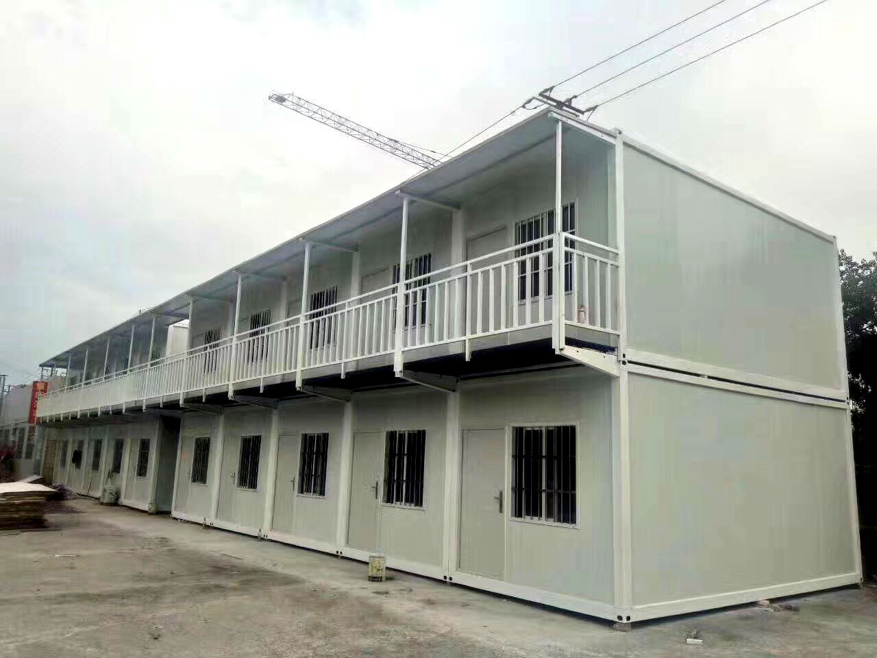 Q345b Easy Assembly Modular Camps Typhoon Resistant Solar Powered 2-8 People