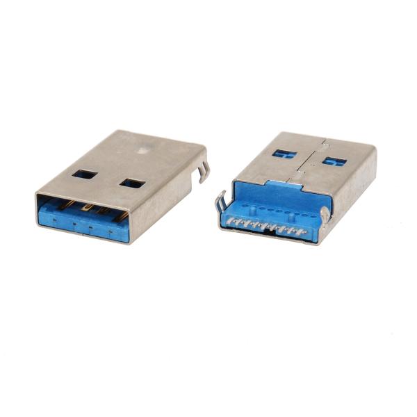 One Port USB 3.0 Connector SMT Shielded Type A Male With Height 1.9mm